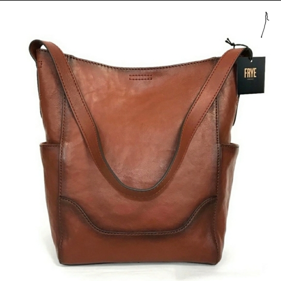 Frye Handbags - Frye Women's Leather Side Pocket Hobo Shoulder Bag